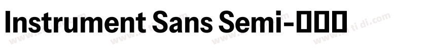 Instrument Sans Semi字体转换